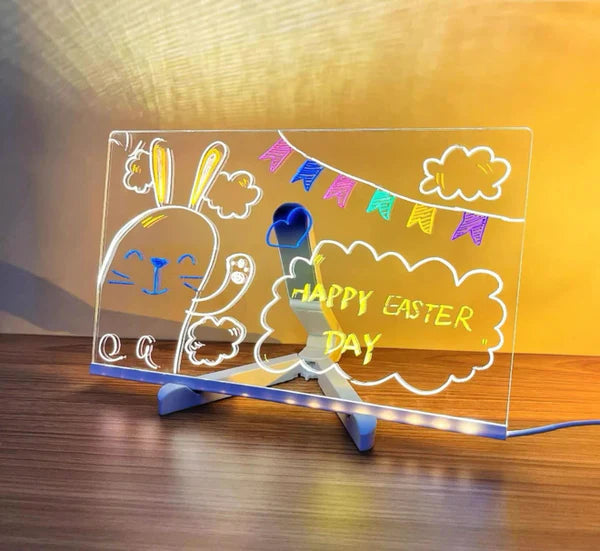 3D LED Light Glass Acrylic Writing pad