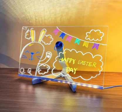 3D LED Light Glass Acrylic Writing pad