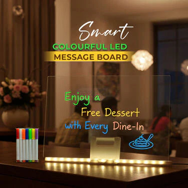 3D LED Light Glass Acrylic Writing pad