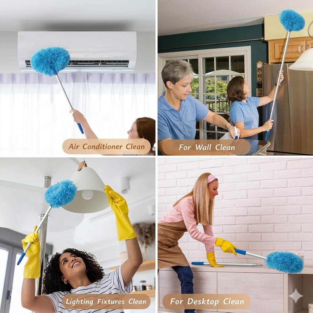 Extendable Microfiber Ceiling Fan Cleaner Pro